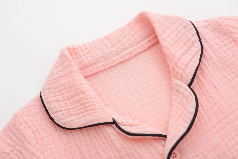 BINIDUCKLING Baby Pajamas Summer Short Pjs for Toddler Girls 3T Pink - Image 2